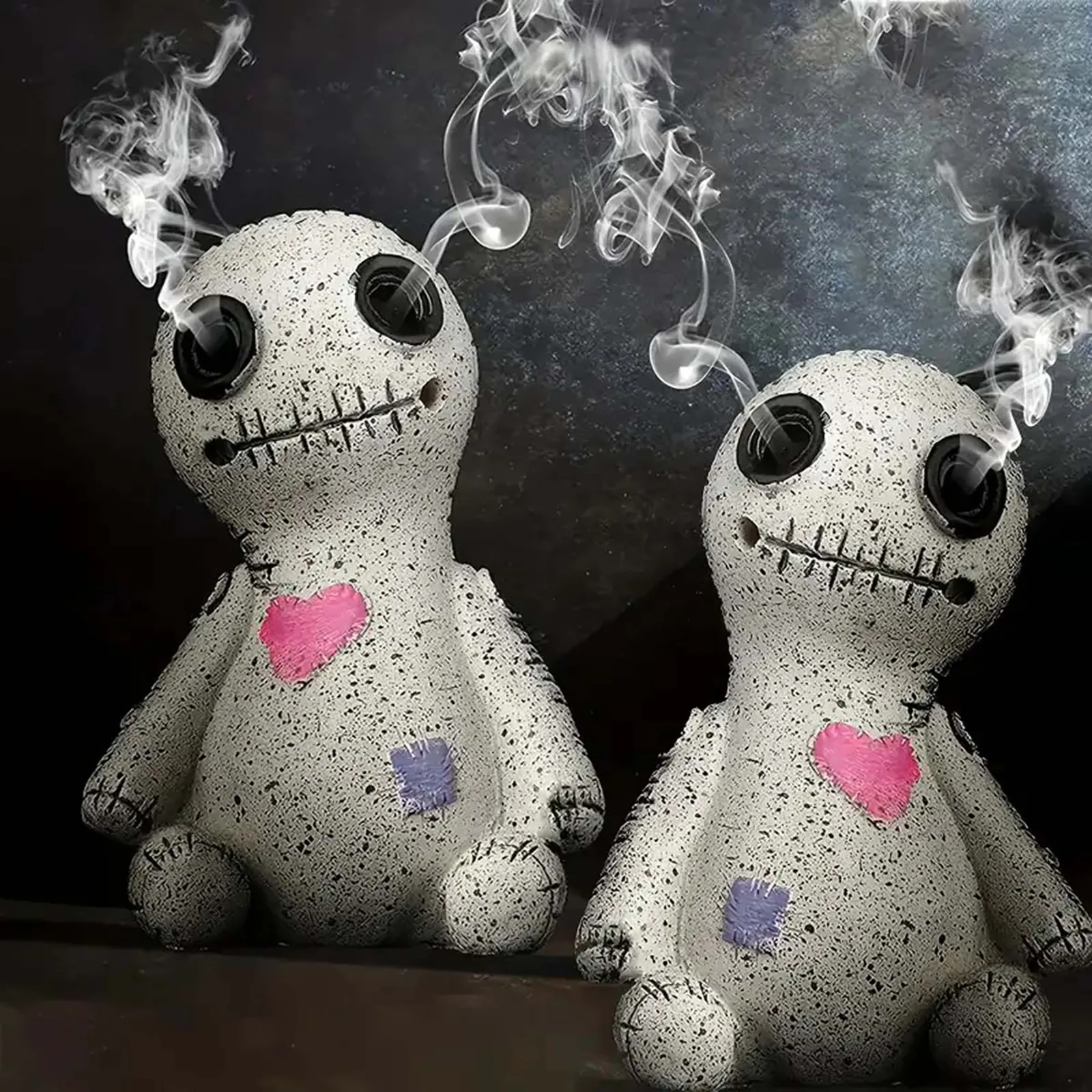 

Кукла Вуду ручной работы, курильница, смоляный держатель для благовоний, настольное украшение из смолы, подходит для настольной спальни и гостиной