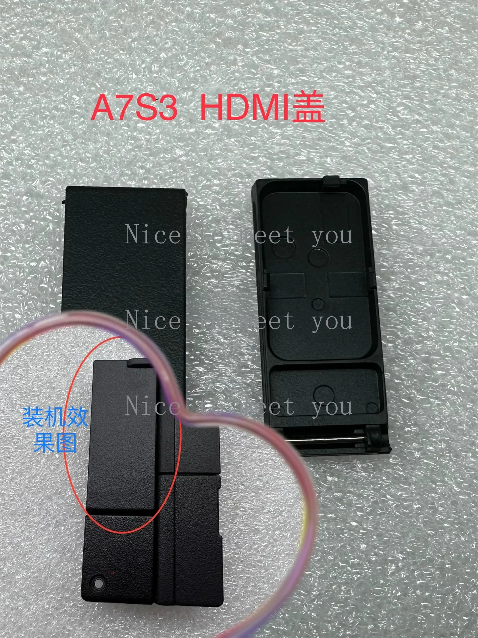 for-sony-a7s3-side-case-hdmi-cover-ilce-7sm3-side-panel-hdmi-panel-with-handle-good-quality