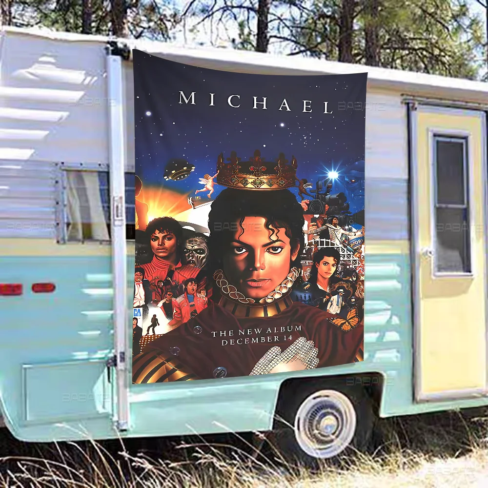 Michael Jackson druckte große Flagge Kunst Science-Fiction-Raum Wohnkultur Dekor Banner