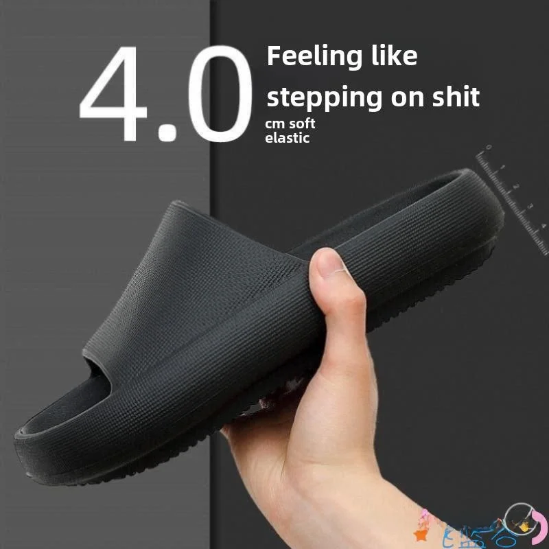 

Thiened Soft Bot Anti-Odor Dust-Free Men's Sandals Breathable Summer Work oes Women's Casual Slippers Fly Blue Valley