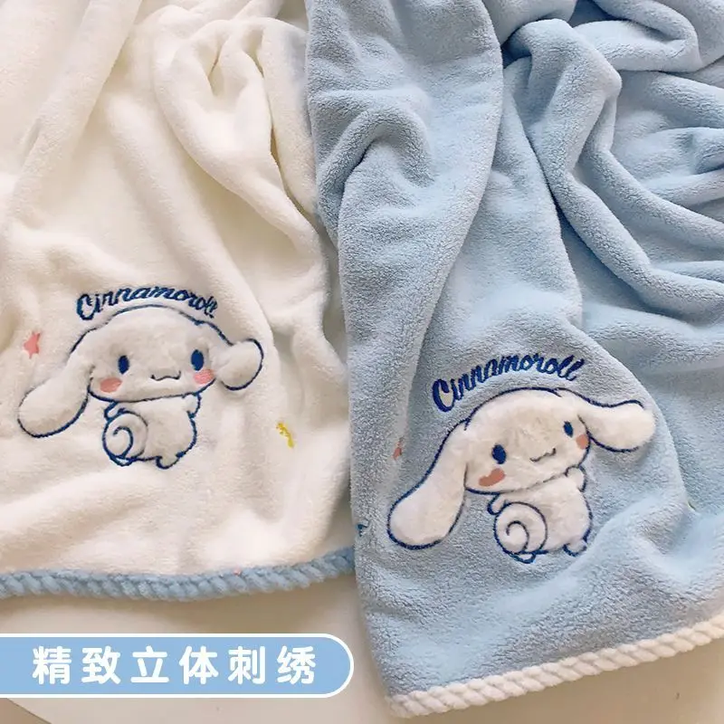 Sanrio мультфильм милый Cinnamoroll мультфильм полотенце банное полотенце шапка для сухих волос набор из трех предметов бытовой впитывающий быстросохнущий ванная комната