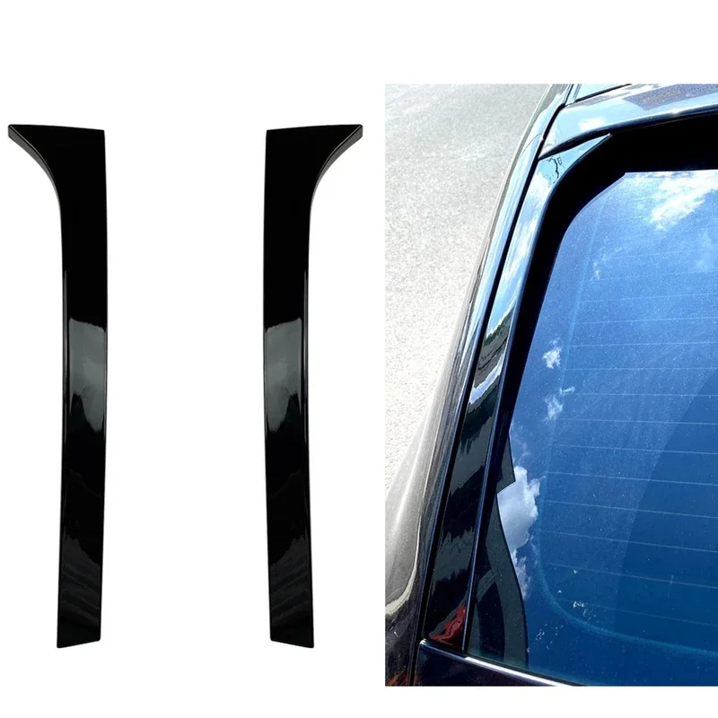 Gloss Black Rear Window Side Spoiler For VW Skoda Superb Estate B6 2008-2015 ABS  Rear Canards Splitter Modification Accessories