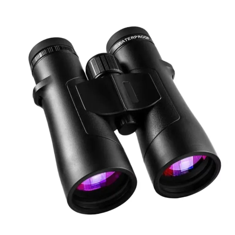 12x42 High Power Adult Outdoor Binocular Telescope Large Field View Clear Low Light Bak4 Fully Multi-Coated Waterproof Manual