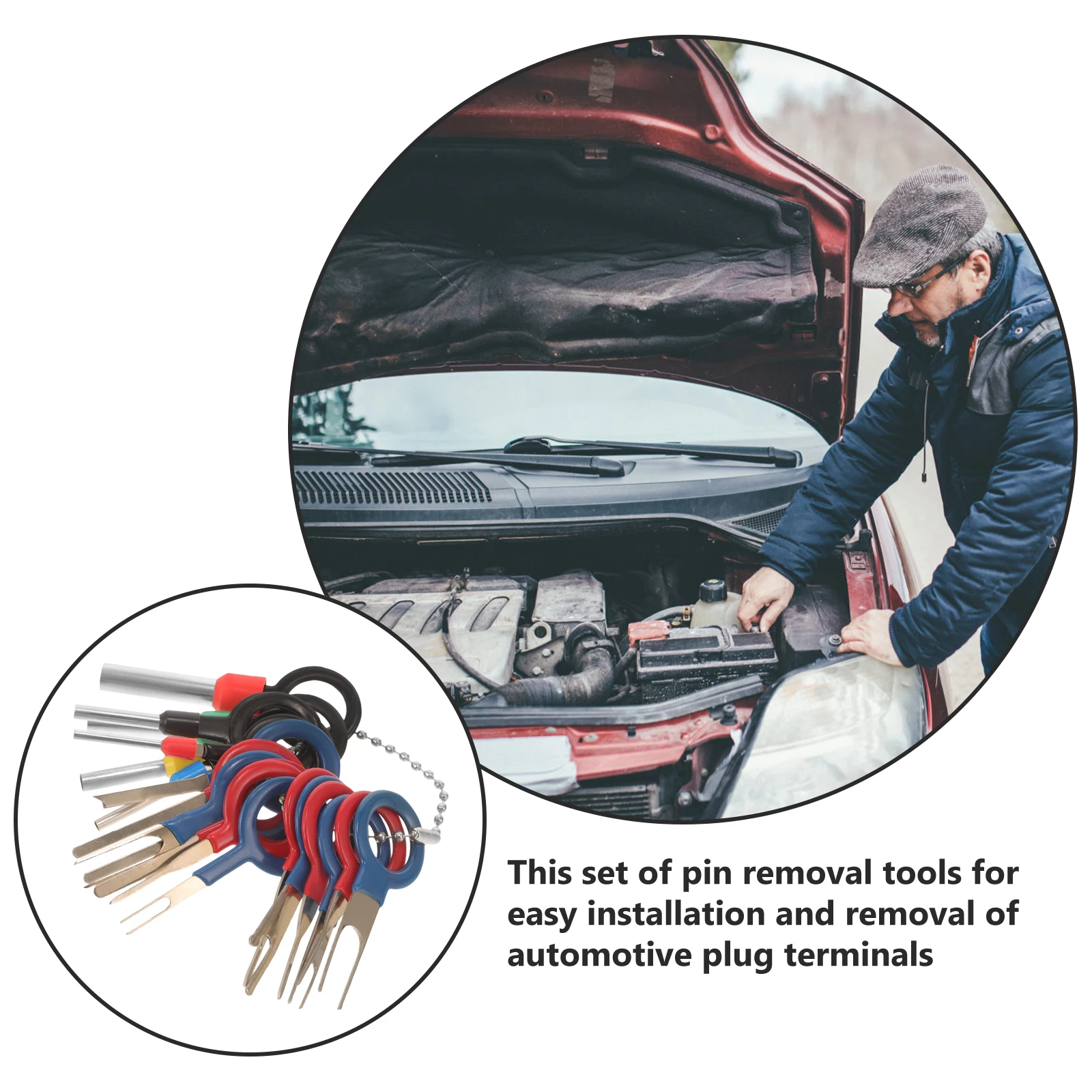 

1 Set Terminal Removal Tool Kit Extractor Automotive Wiring Tools Depinning Ejector Electrical Specialty Tools Rubber Grip Wire