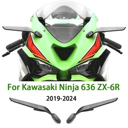 2024 Ninja 636 ZX-6R Mirror For Kawasaki Ninja636 ZX-6R Accessories Ninja 636 ZX6R Motorcycle Rear View Side Mirror 2019-