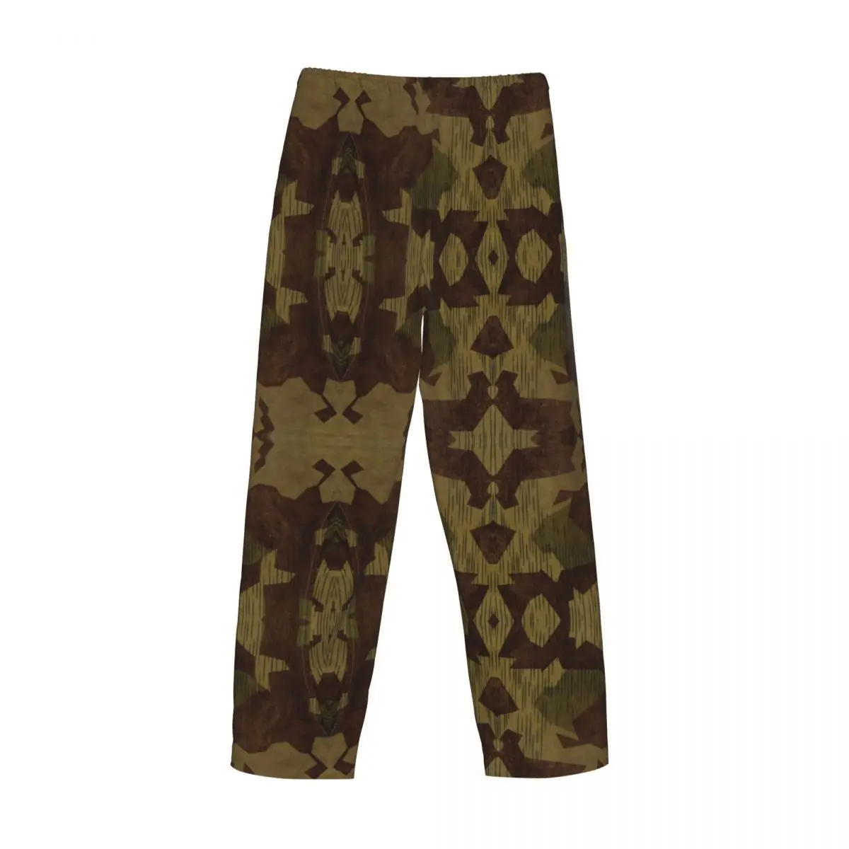 Custom WW2 German Splittertarn Camo Pajama Pants Sleepwear Men Elastic Waistband Military Army Camouflage Sleep Lounge Bottoms view 4