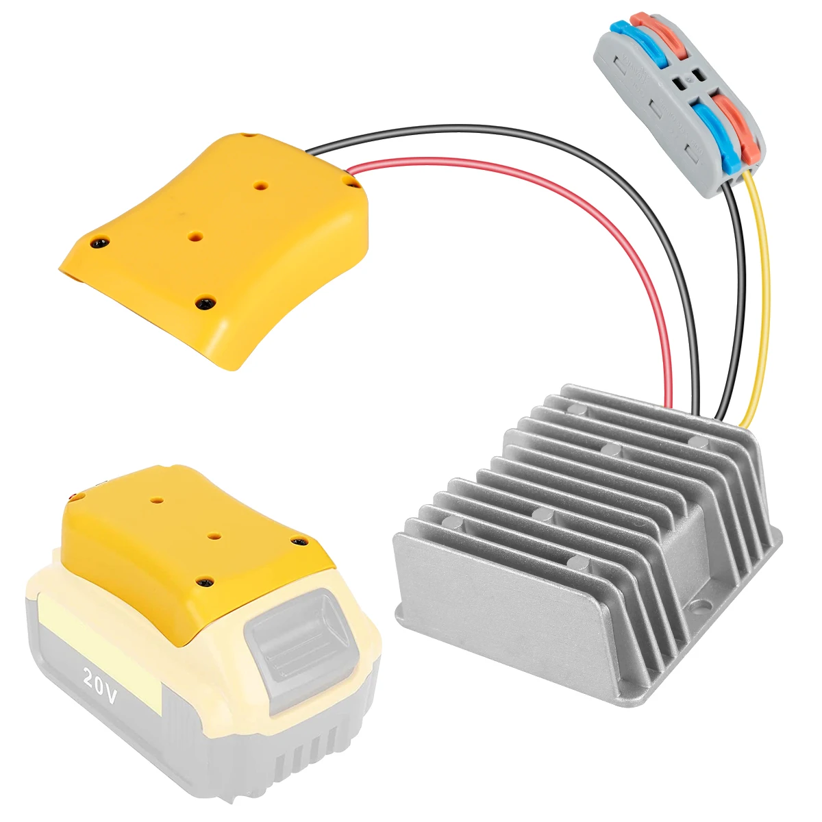 20V to 12V Step Down Converter Compatible with DCB203/DCB204/DCB206 Stable Buck Converter Regulator Low Voltage Protection 15A