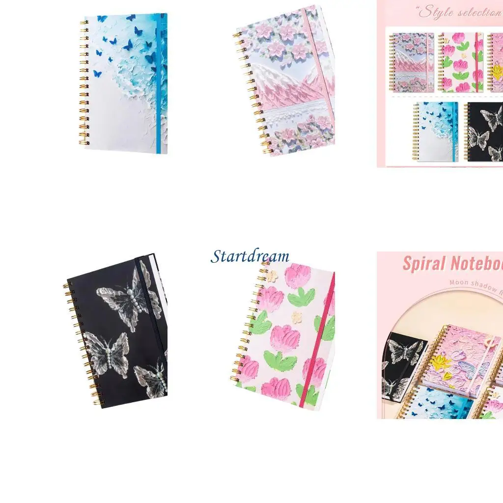 A 5 دفتر ضباط Notebook Notebook Butterfly Notebook Stationery Notepads Notepads Aesthetic Journal Notebook اللوازم المدرسية K92C