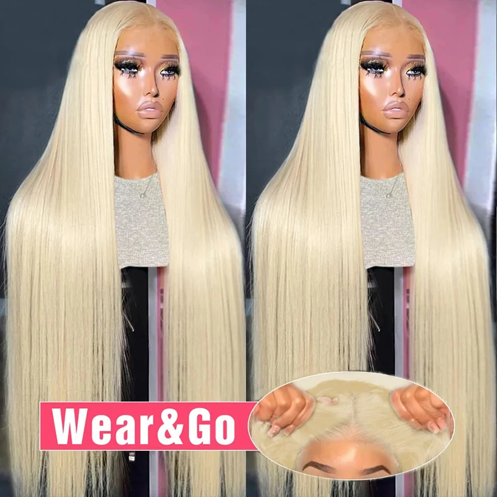 Honey Blonde Glueless Wigs Human Hair 100% Malaysia Bone Straight 613 HD Lace Frontal Wig 13x6 Color Lace Front Wigs For Women