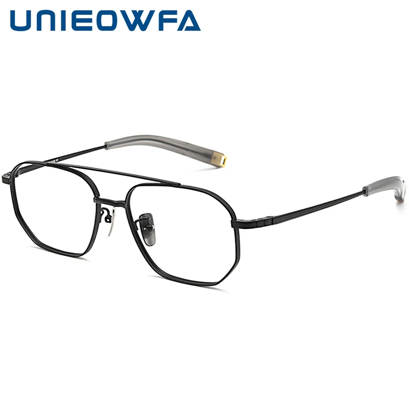 Multifocal Prescription Glasses Men Ultra Light Pure Titanium Progressive Eyeglasses Male High Myopia Optical Bifocal Spectacles