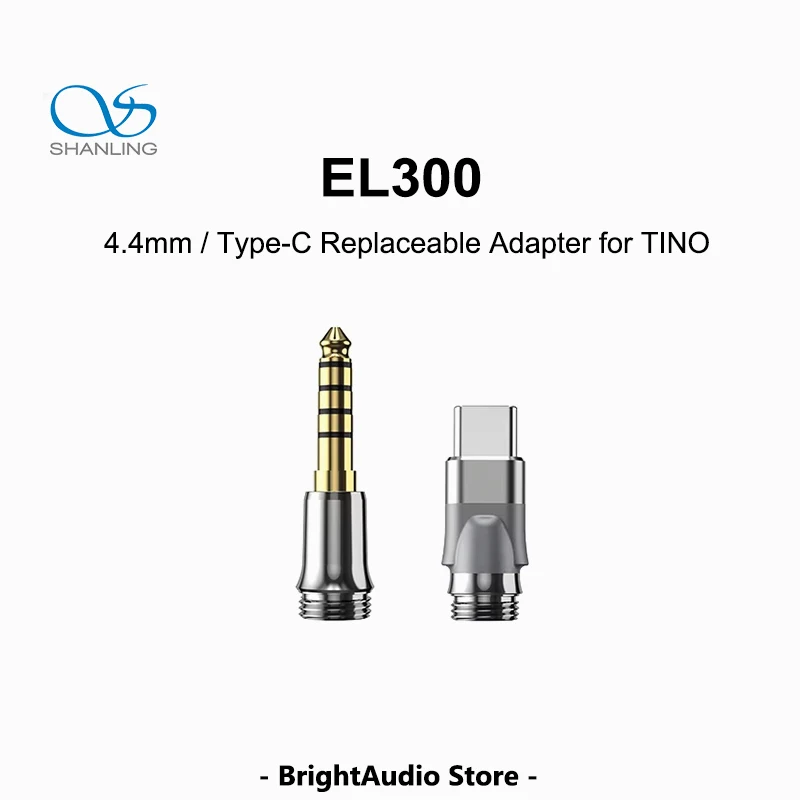 SHANLING EL300 Adaptador reemplazable de 4,4 mm / tipo C adecuado para cable de auriculares TINO