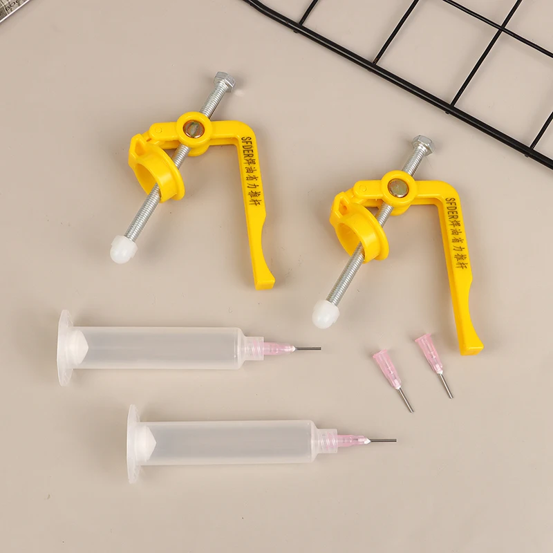 *TS Solder Paste Dispenser Flux Syringe Welding Glue Propulsion Tool UV Solder Mask Ink Welding Green Oil Pusher