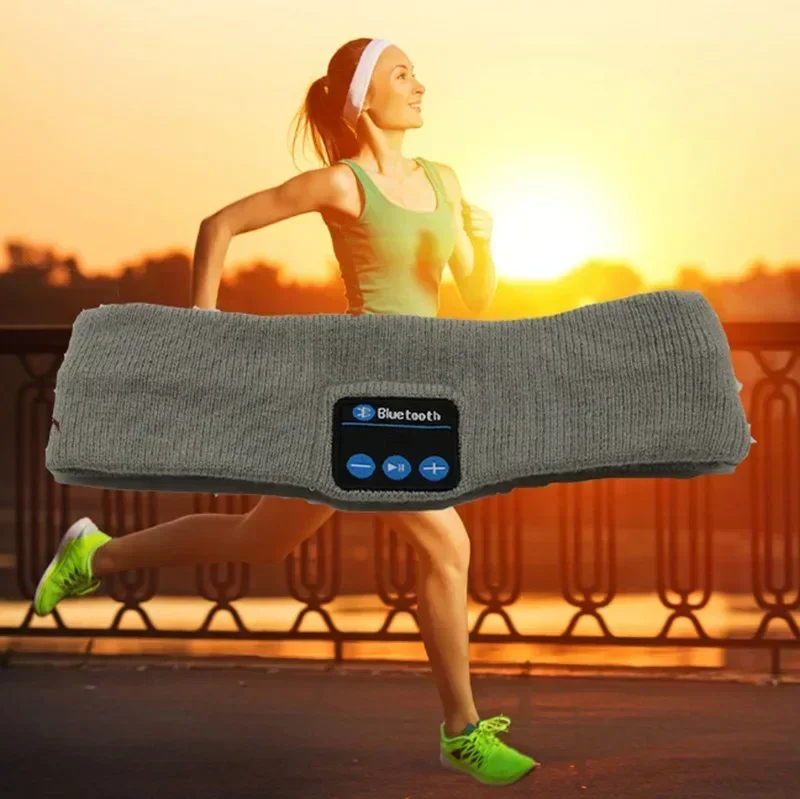 عصابة رأس بلوتوث متعددة الأغراض - سماعات نوم لاسلكية مع قناع عين ناعم وميكروفون مدمج لليوجا والتدريبات