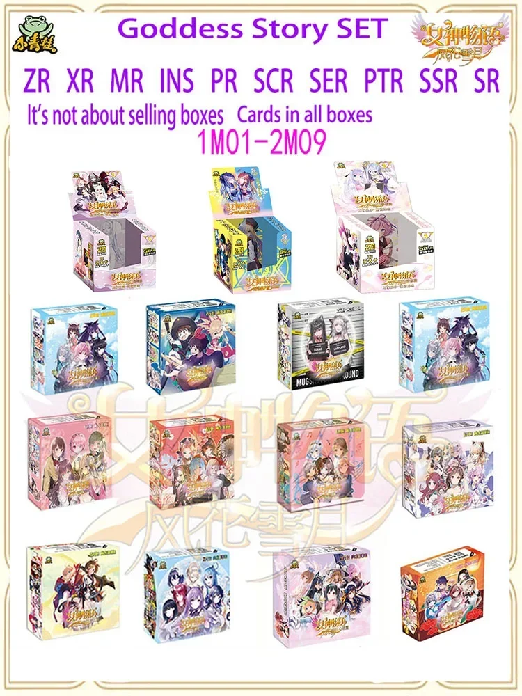 Anime Goddess Story ACG Sammelkarten-Spielzeug für Sammelkarten Geburtstagsgeschenk ZR XR MR INS PR SCR SER PTR SSR SR Set
