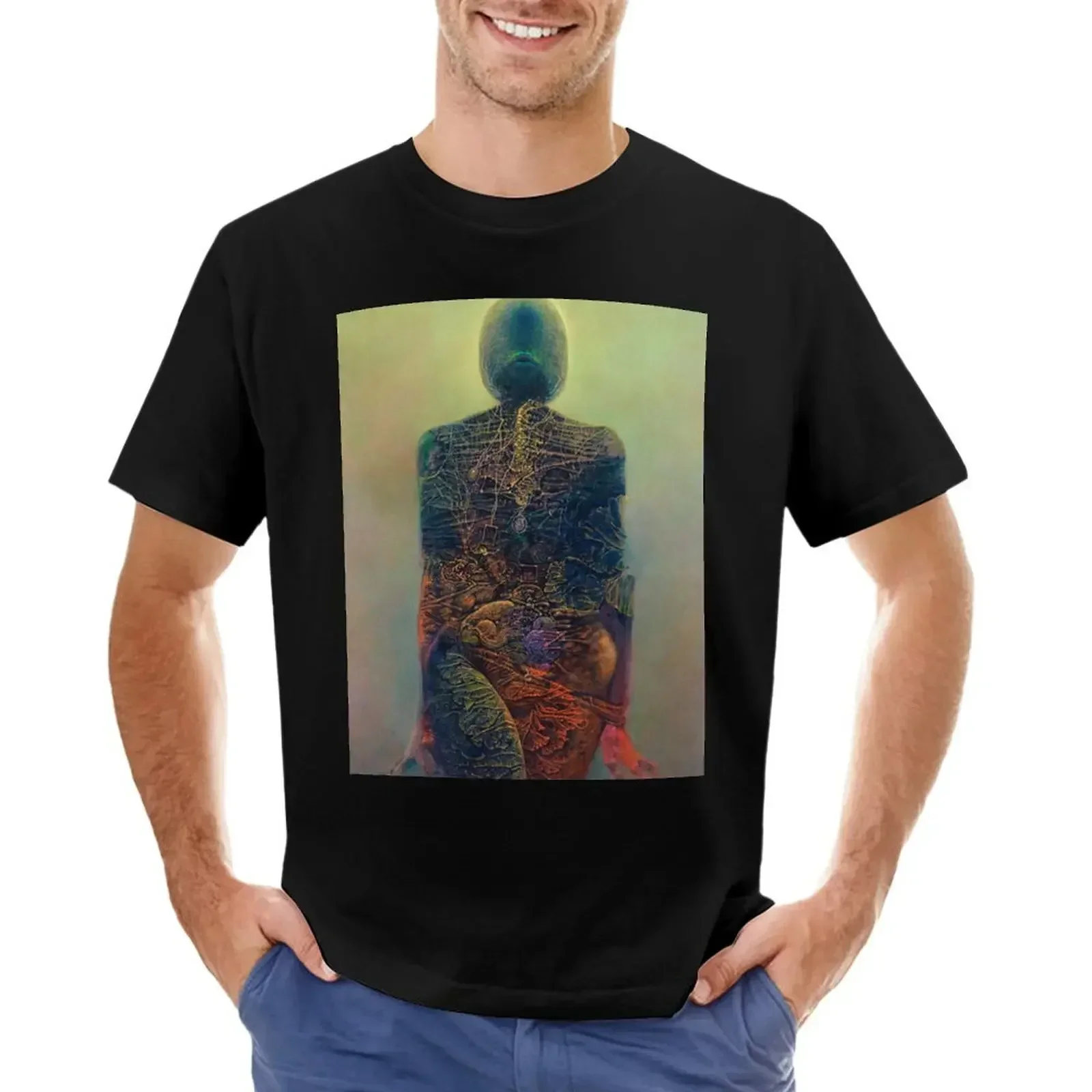 zdzislaw beksinski T-Shirt essential t shirt vintage t shirts vintage anime shirt workout shirts for men