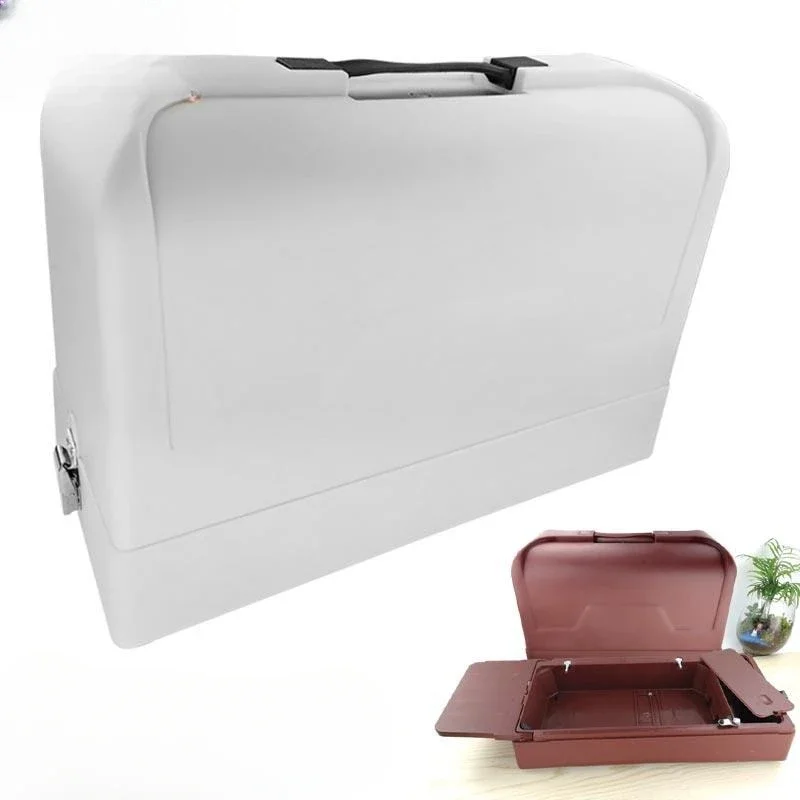 machine-a-coudre-domestique-vintage-portable-valise-electrique-base-de-poussiere-en-bois-rangement