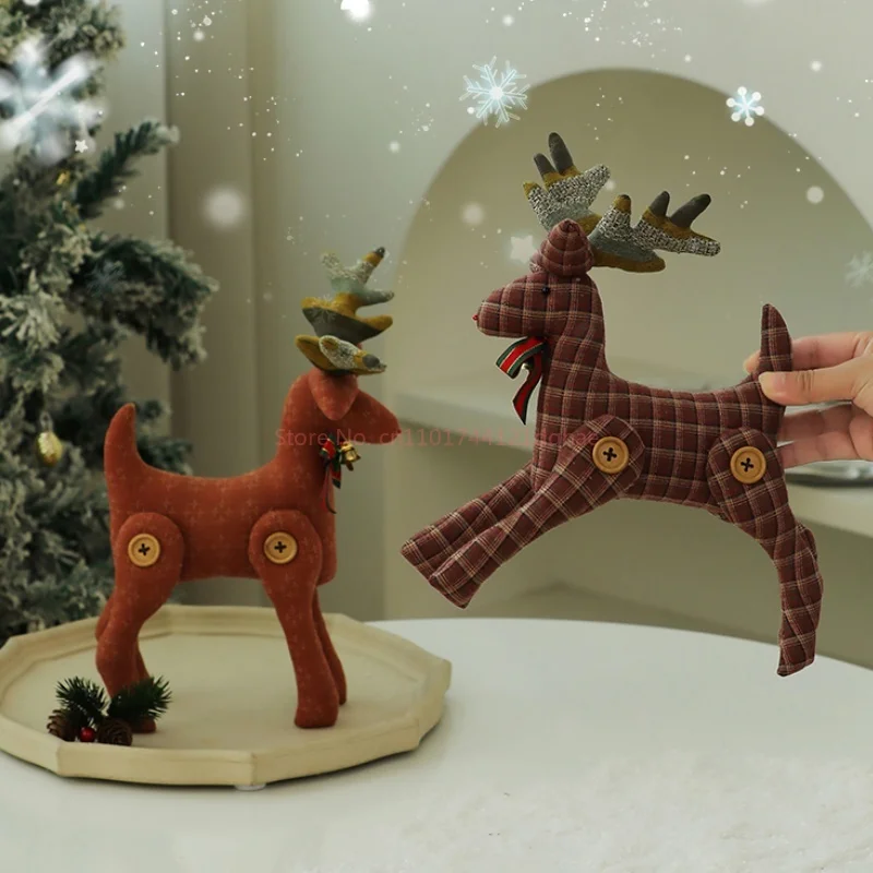 在庫あり 2025年新作 クリスマスツリーオーナメント 小型小道具 エルク飾り ホリデー雰囲気デザイン クリスマスシーンデコレーション