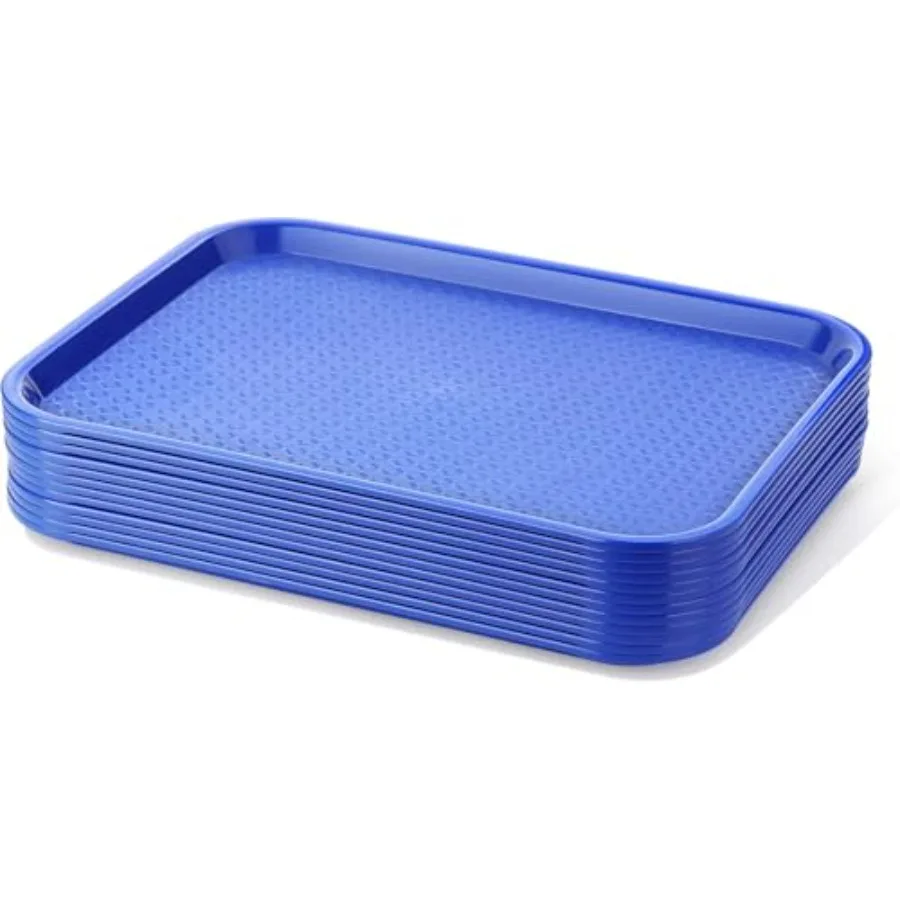 

Fast Food Tray Set of 12 Blue 10 by 14 Inch
