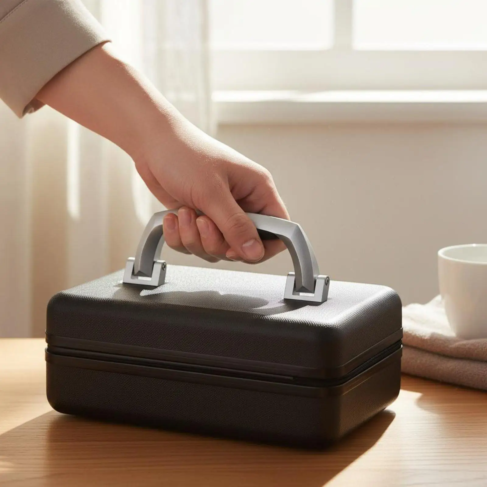 Poignée de traction pour bagages en alliage de zinc, poignée de remplacement pour valise, structure stable, composant de quincaillerie pour les amateurs de bricolage