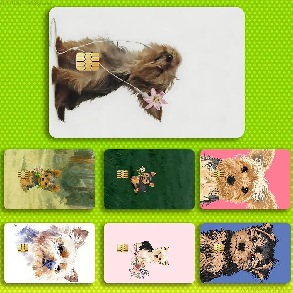 

Yorkshire Terrier dog Cute Credit Debit Bank Film Skin Sticker Front Cover