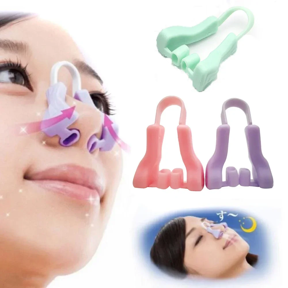 1pc Nose Shaper Clip Elevated Nasal Bridge Nose Lifting Silicone Shaping Sleeping Bridge Hurt Nose Straightener Beauty Tools