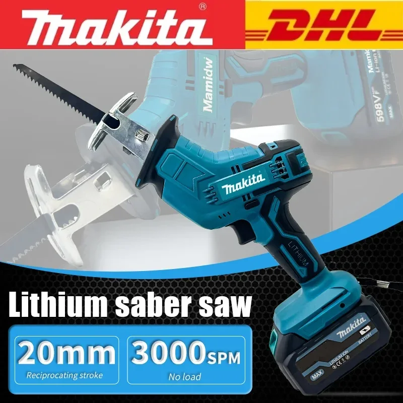 マキタ-ml-505-コードレスレシプロソー-電動チェーンソー-ポータブル電動工具-木材・金属・パイプ切断用