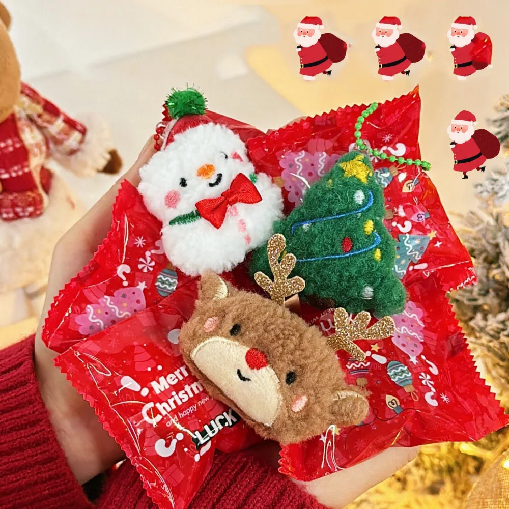 5 قطع عيد الميلاد مفاجأة أعمى حقيبة قلادة الزخرفية دبوس قلادة الأطفال هدية عيد الميلاد