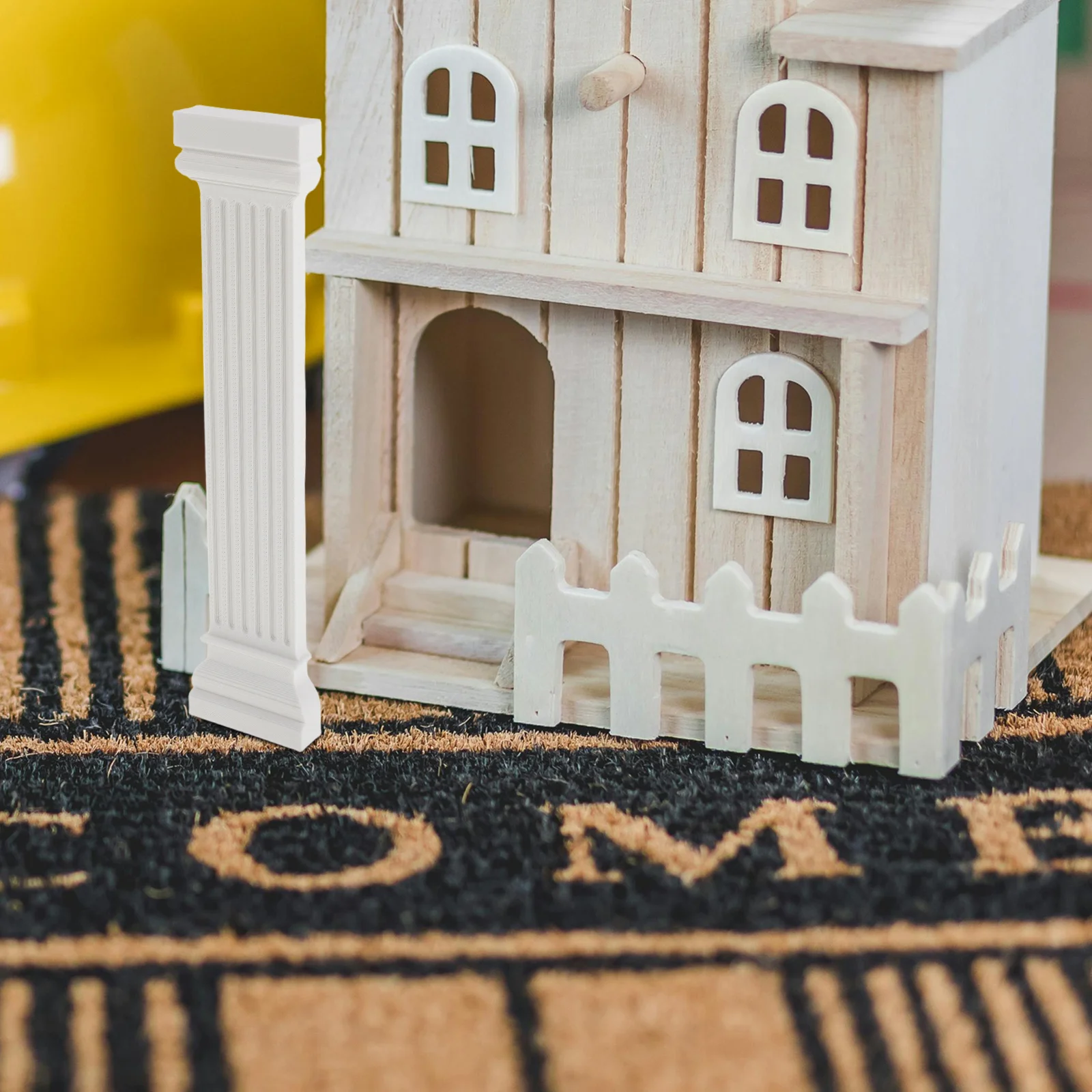 

European Roman Pillar Decoration White Home Garden Column Architectural Sculpture Decorative Roman Style