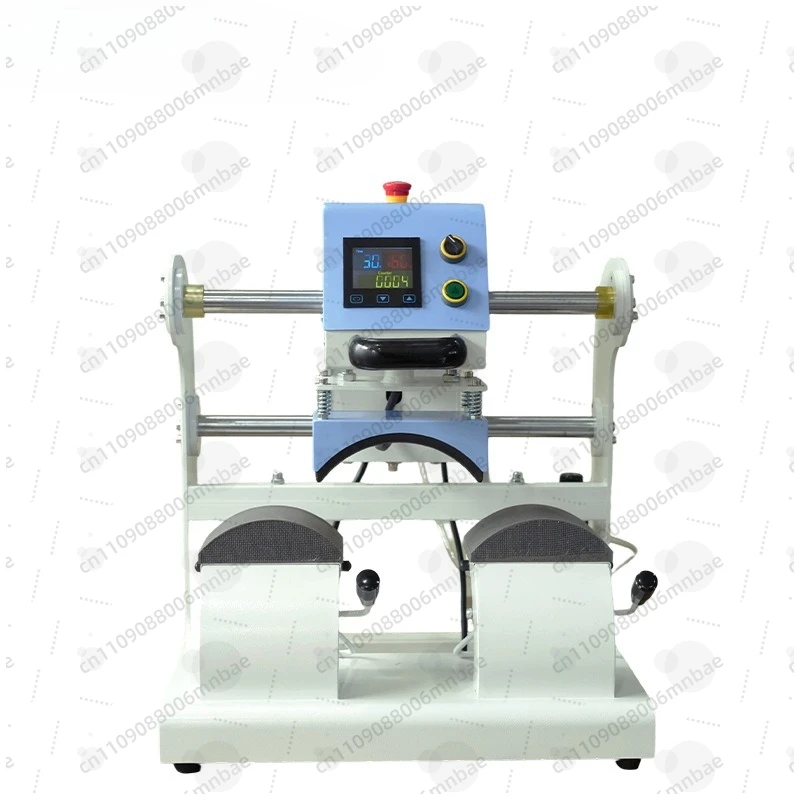 Double Station Pneumatic Foot Pedal Sublimation Heat Press • High Pressure Cap Printer for DIY Bucket Hat