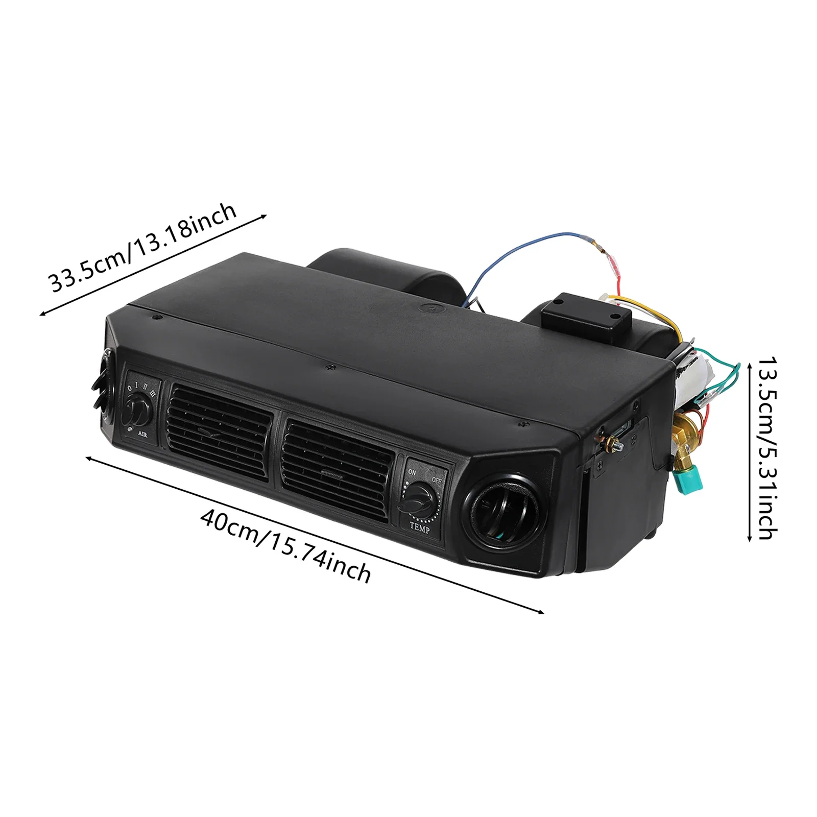

3-скоростной регулируемый автомобильный испаритель 680 м3/ч, разделенная система, испаритель, охладитель, 12 В, универсальный испаритель для кондиционера, черный