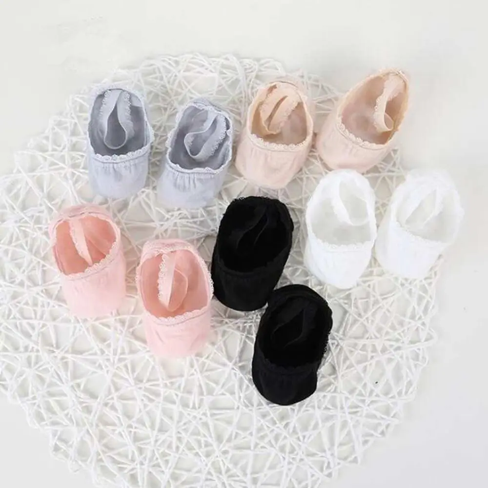 Rubber Soles Infant Solid Color Anti-slip Socks Lace Socks Baby Socks Newborn Socks Summer