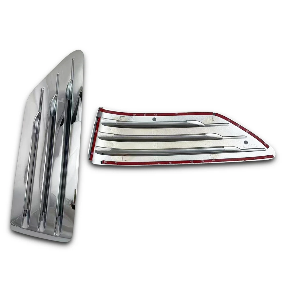 Chrome Plated Silver Car Aside Wind Hole Cover Trim For Toyota Land Cruiser Prado FJ90 1997 - 2002 Car Exterior Decorate - view 5