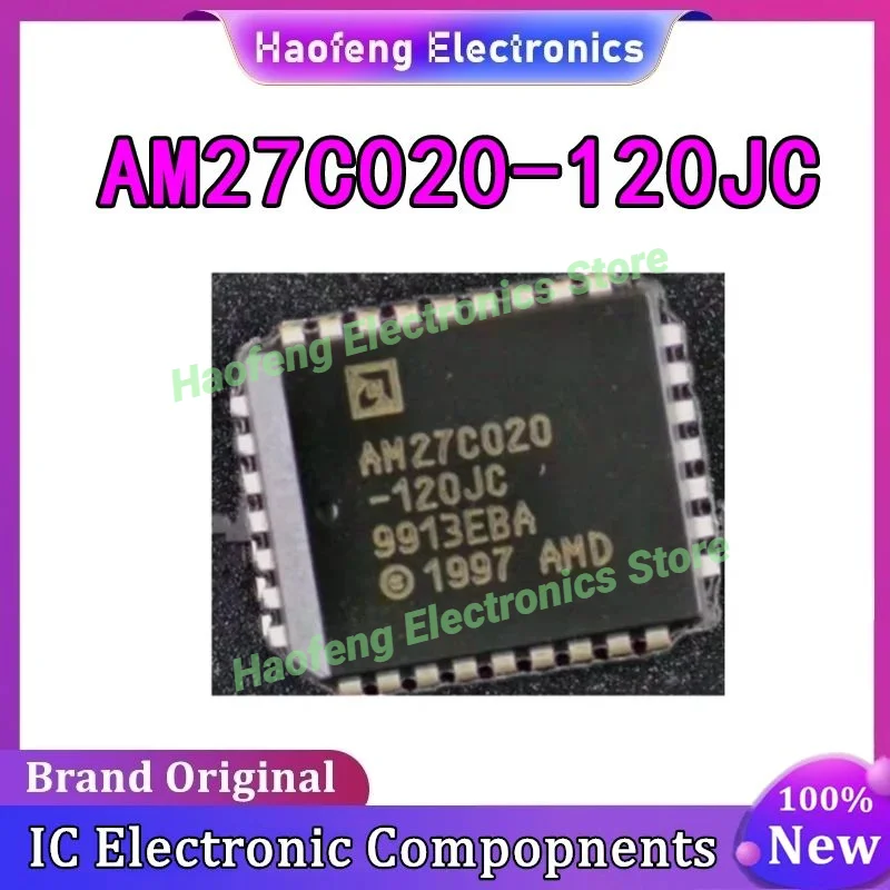 

5 шт. AM27C020-120JC AM27C020 EPROM, 256K x 8, 32-контактный, пластик, PLCC