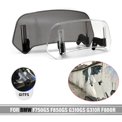 Universal Motorcycle Windshield Extension Adjustable Spoiler Deflector For BMW F750GS F850GS G310GS G310R F800R F900R F900XR