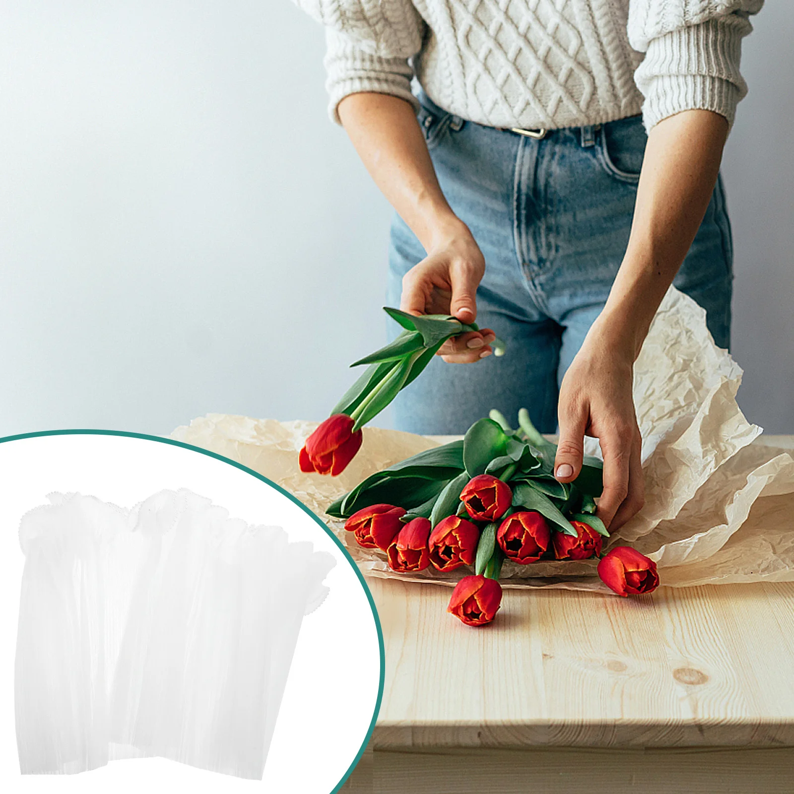 

1 Roll Pearl Edge Gauze Mesh Fabric Roll DIY Gift Wrapping Floral Bouquet Hair Bow Decoration Bouquet Wrapping Sheet