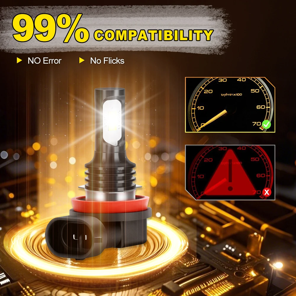 2X LED سيارة ضوء الجبهة الضباب المصباح الكهربي 20000LM الترا برايت لمازدا CX-9 CX9 2013 2014 2015 2016 التوصيل والتشغيل في 5 دقائق