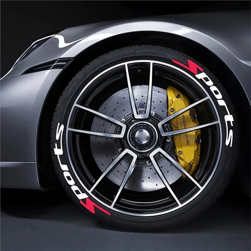 Car Stickers Tire Letter Decal Sport Tyre Sidewall Alphabet Sticker for SUV Truck Wheel Rim Modification Accessories