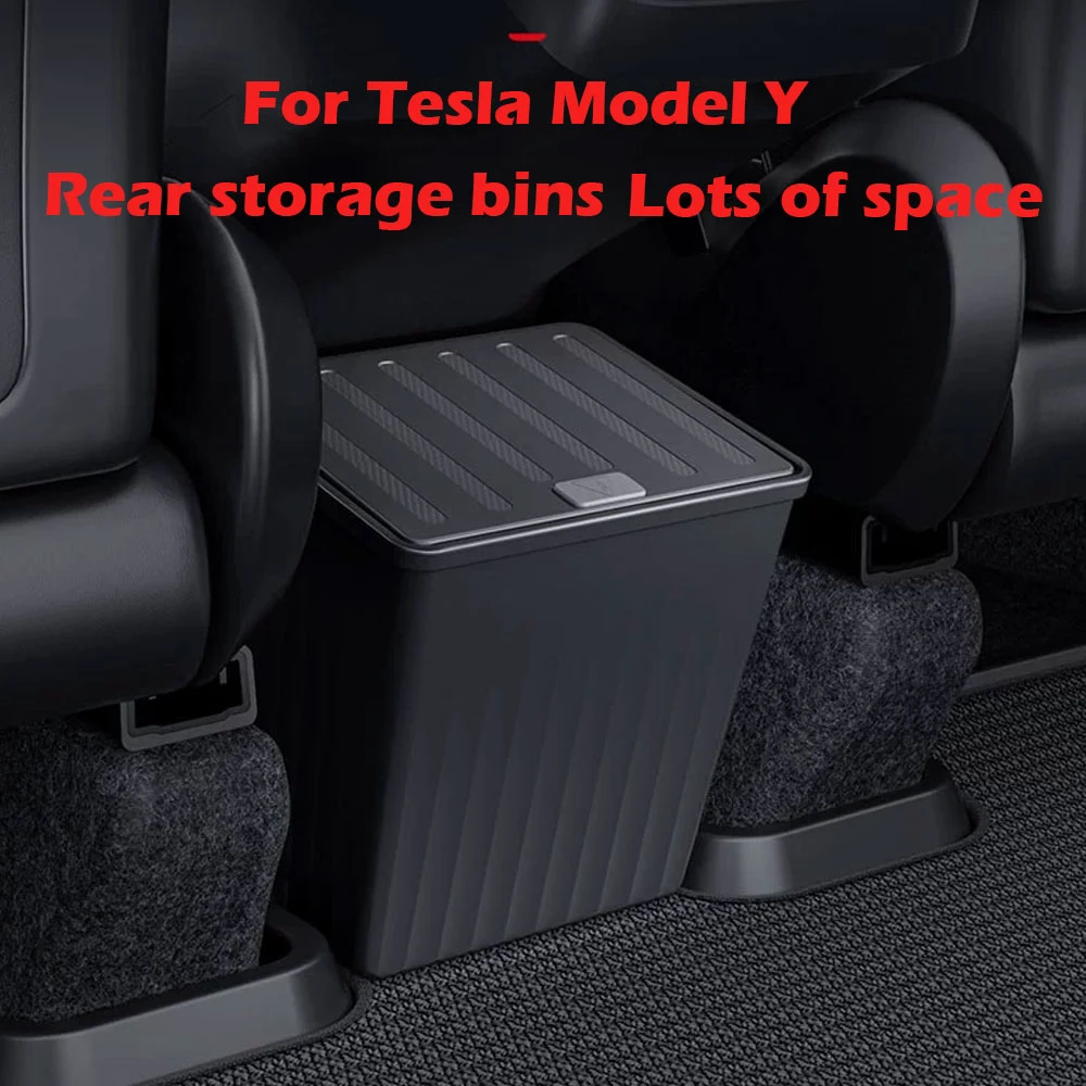 Per Tesla Model Y vassoio portaoggetti per Console centrale posteriore ABS per Tesla ModelY scatola portaoggetti di grande capacità accessori per