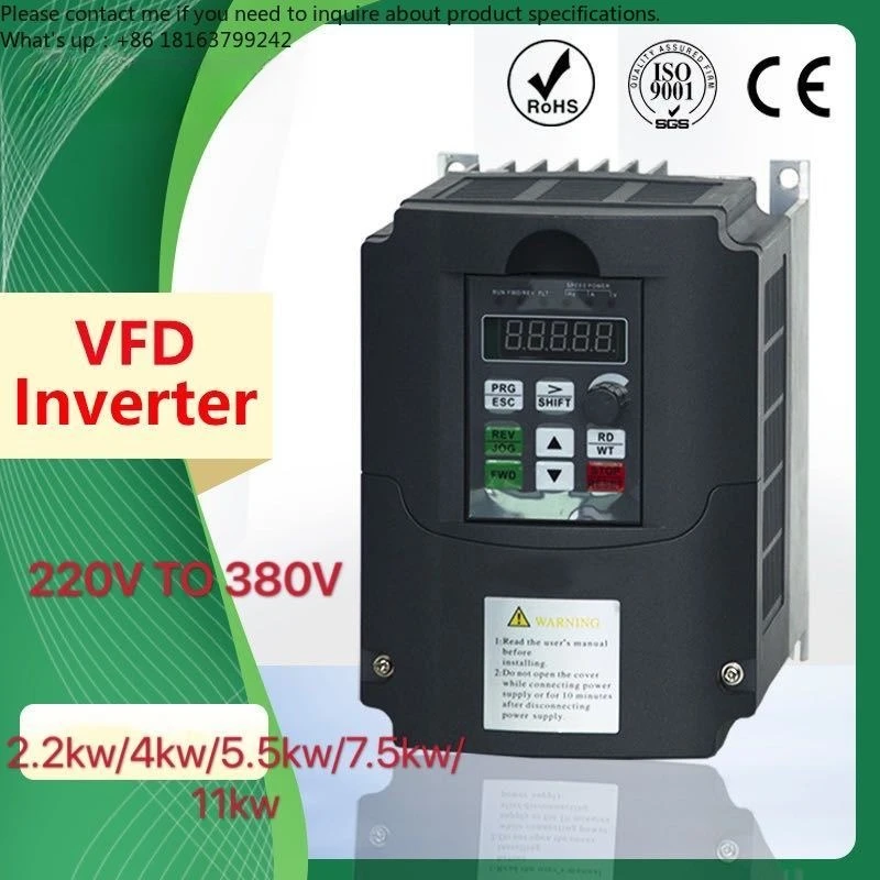 

4KW-11KW Inverter 220v to 3 phase 380V VFD Variable Frequency Drive VFD Inver ter 400Hz VFD Invert er frequency inverte r