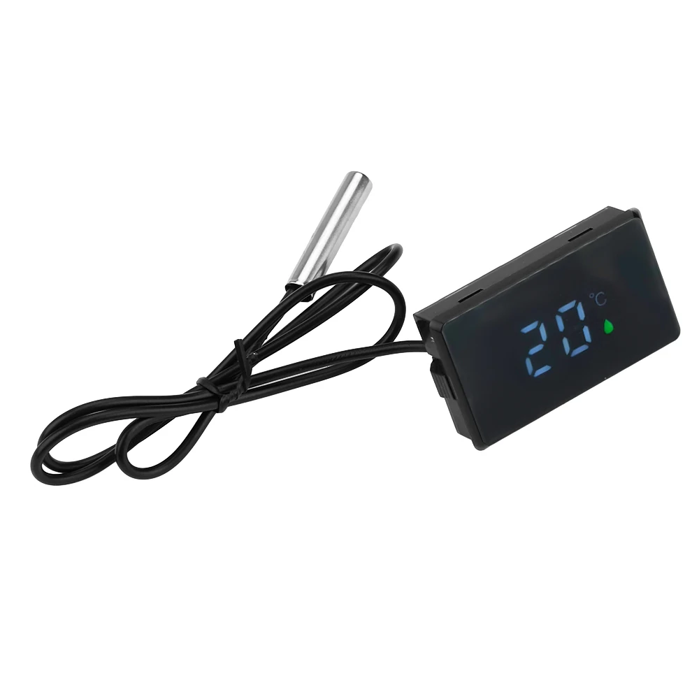 LED Digital Thermometer 0-99 ℃ with external waterproof probe wire High-precision Thermometer for bathtubs household refrigerato