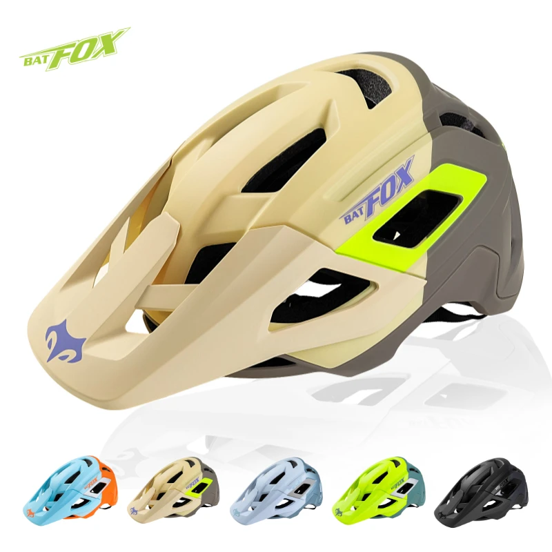 

BATFOX New Mountain Cycling Helmet Cycling Safety Helmet Ultralight 58-61cm Mountain Downhill Cross-country Cycling Helmet