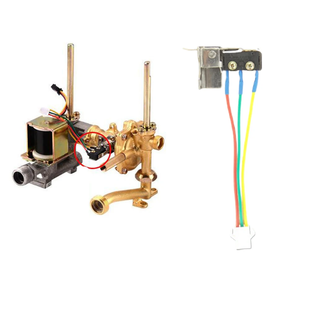 Gas Water Heater Flow Sensor Switch 3 Wire Metal Type Fireproof Housing Designed for Accurate Flow Detection in Domestic Heaters