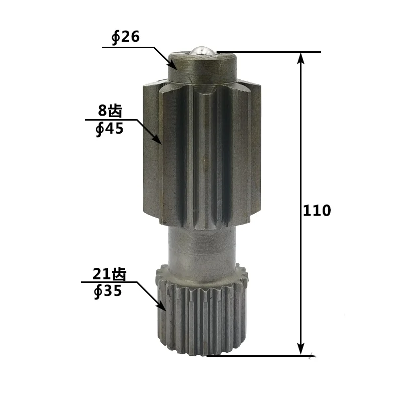 

Центральная шестерня для ходового двигателя, 8/21 зубьев, подходит для экскаватора Kobelco SK115SR