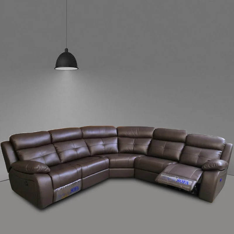 مقعد خاص فطيرة المقصورة الذكية كرسي للاستلقاء مقعد AV غرفة المنزل السينما الكهربائية مزيج الفيلم وقاعة التلفزيون أريكة جلدية