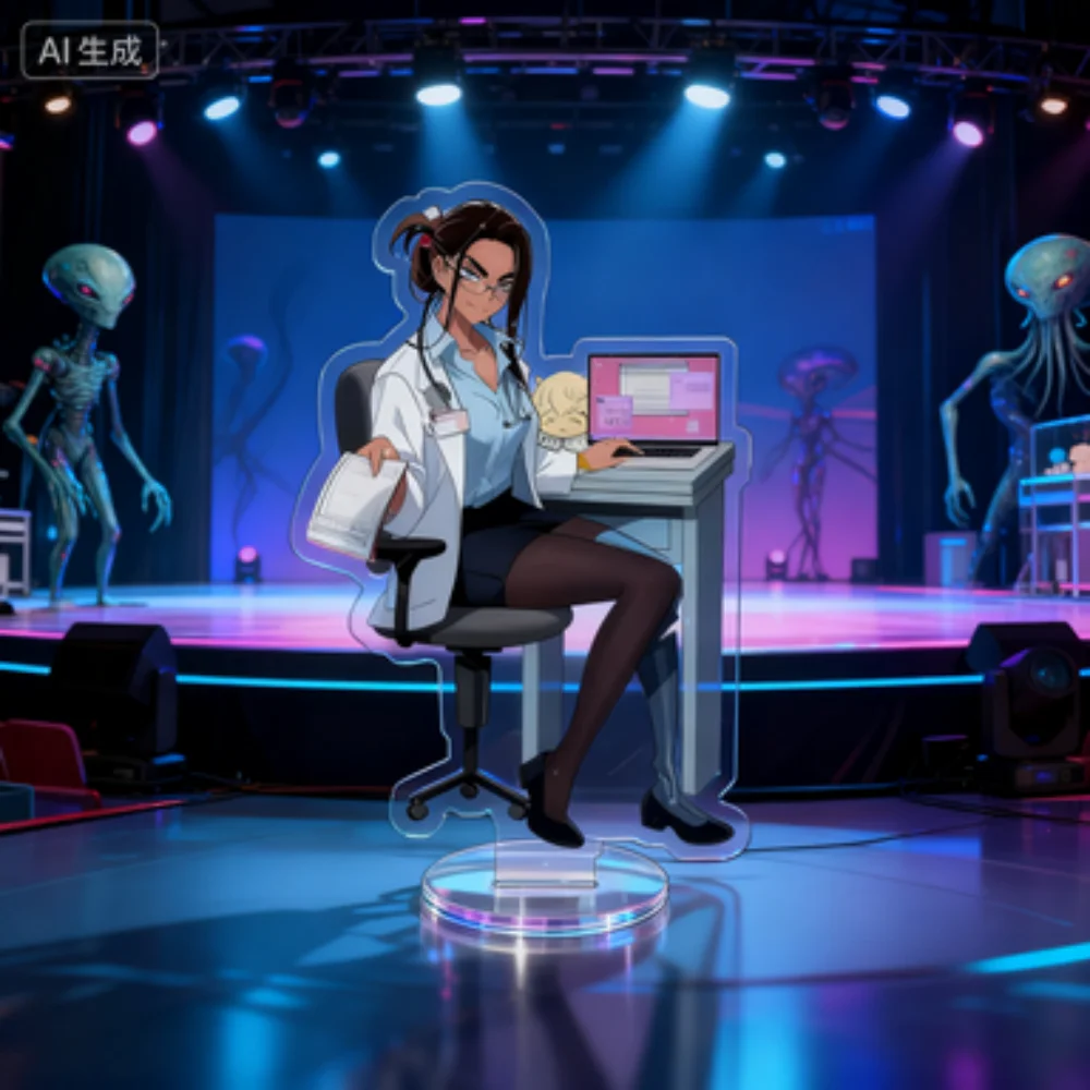 أنيمي 15 سنتيمتر الغريبة المرحلة الاكريليك حامل إيفان ميزي تيل لوكا عالية الوضوح الطباعة مروحة جمع الطرفية