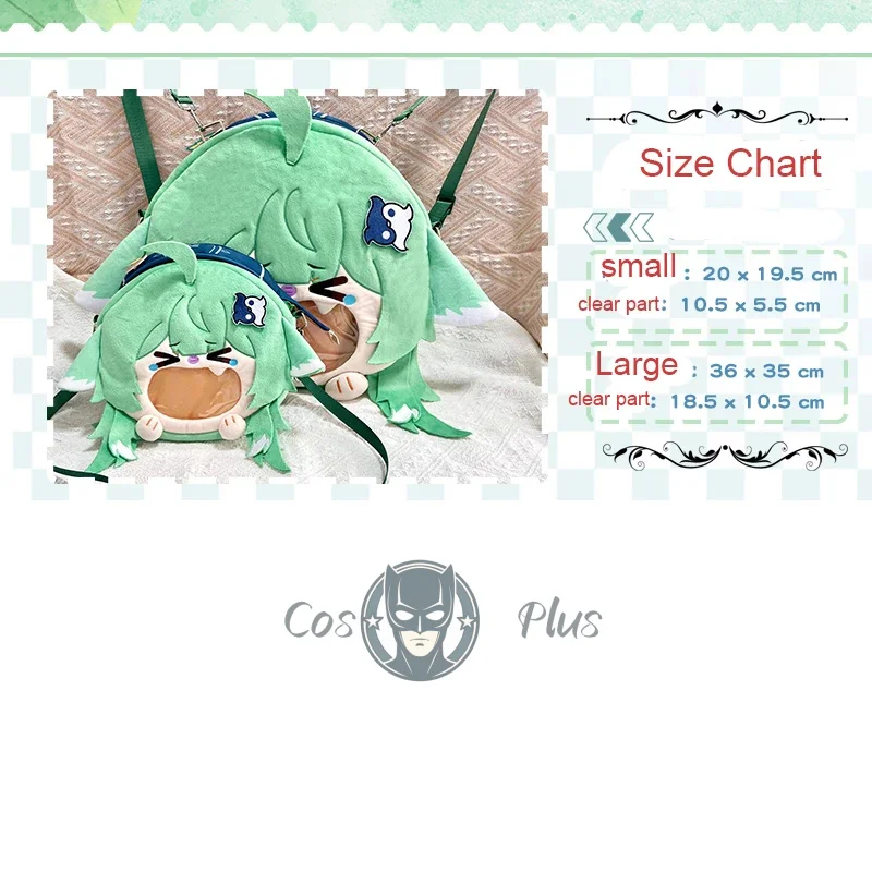 حقيبة فم كبيرة بقفل أزرق Kawaii Bachira Meguru حقيبة كروس كوسبلاي حقيبة كتف مدرسية أنيقة من القطيفة هدية عيد الميلاد والعطلات