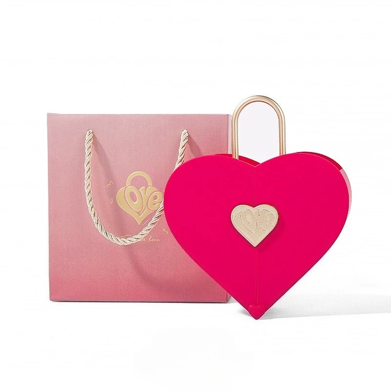 

Heart Jewelry Box Valentine's Day Gift Jewelry Box Portable Ring Necklace Storage Case Women Holiday Gifts Jewelry Gift Cases