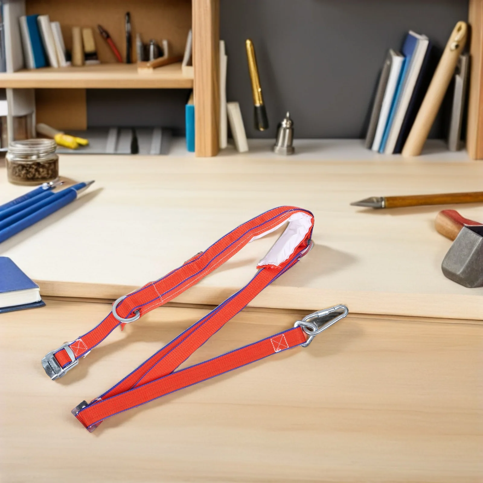 

200Cm Heavy Duty Aerial Work Safety Belt Adjustable Climbing Harness for Construction Outdoor Mountaineering Work Safety Strap