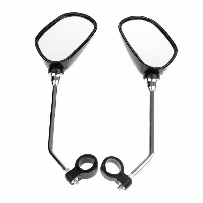 1Pair Bicycle Handlebar Rear View Glass Mirror Bike Cycling Wide Range Back Sight Reflector Angle Adjustable Glass Mirrors