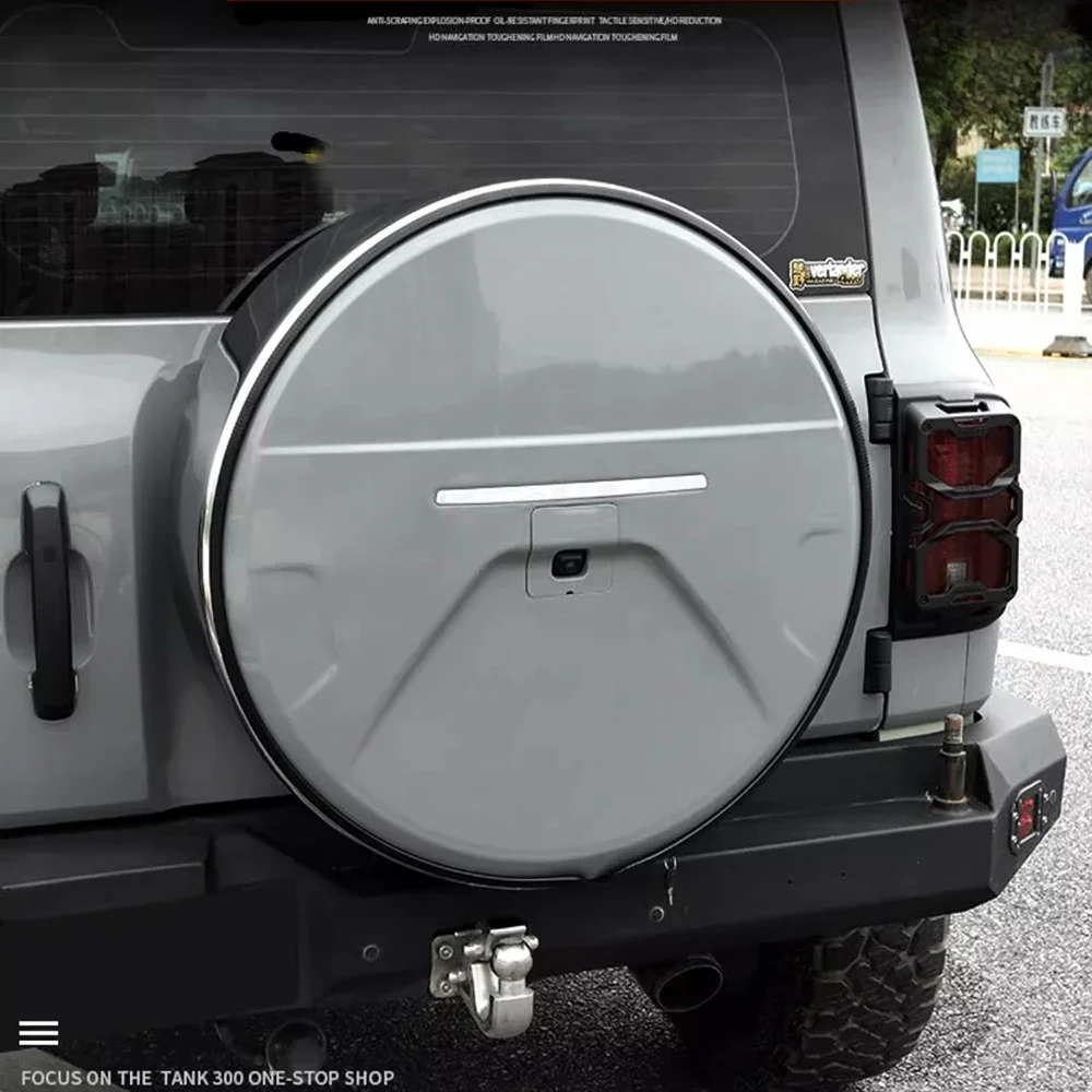 New Model For  WEY GWM Tank 300 Stainless Steel Car Spare Tire Cover Full Package Tailgate Off-raod Modified Accessories 2021 20